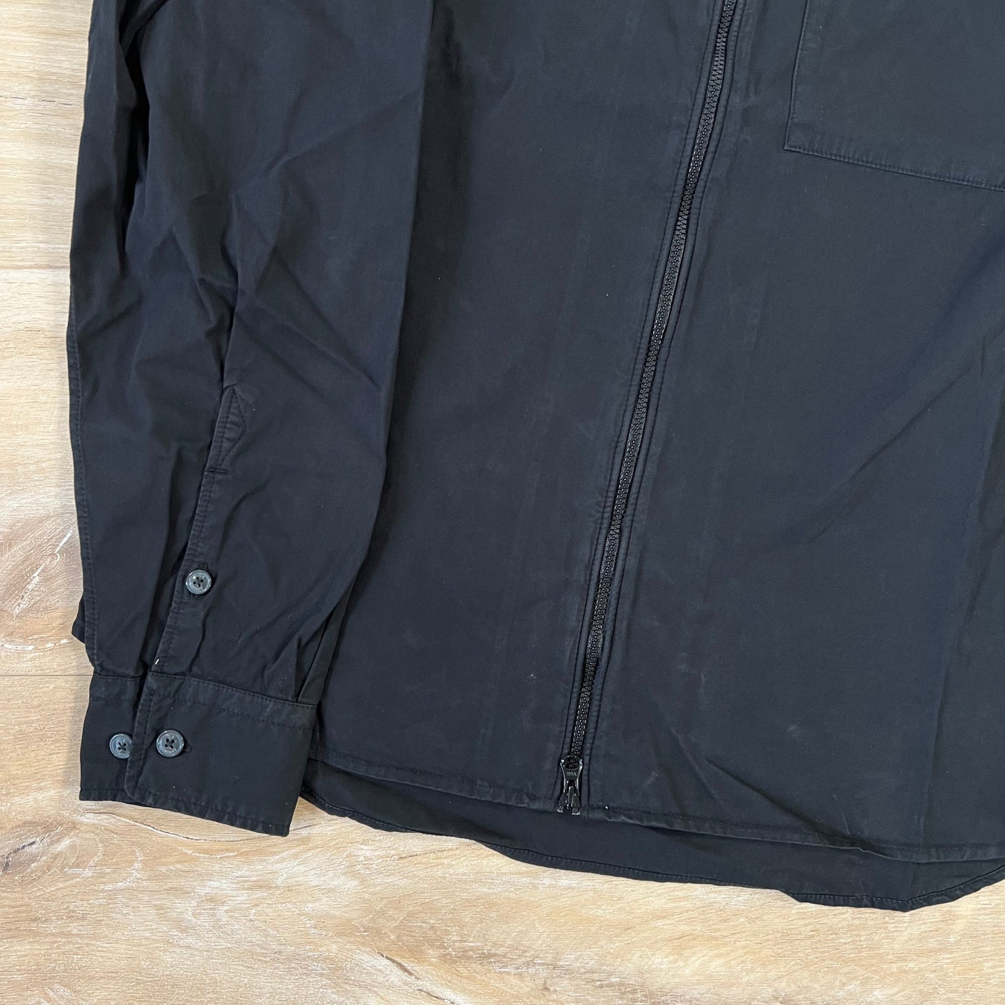 CP Company Gabardine Lens Overshirt in Black